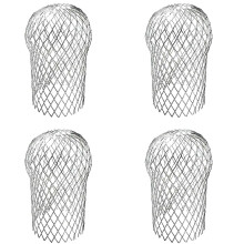 Sankoly 4 Pack Downspouts Gutter Guard Aluminium Filter Sil Exultable Gutter Downspout Guards Gutter Downspout Protectors for at forhindre bloker