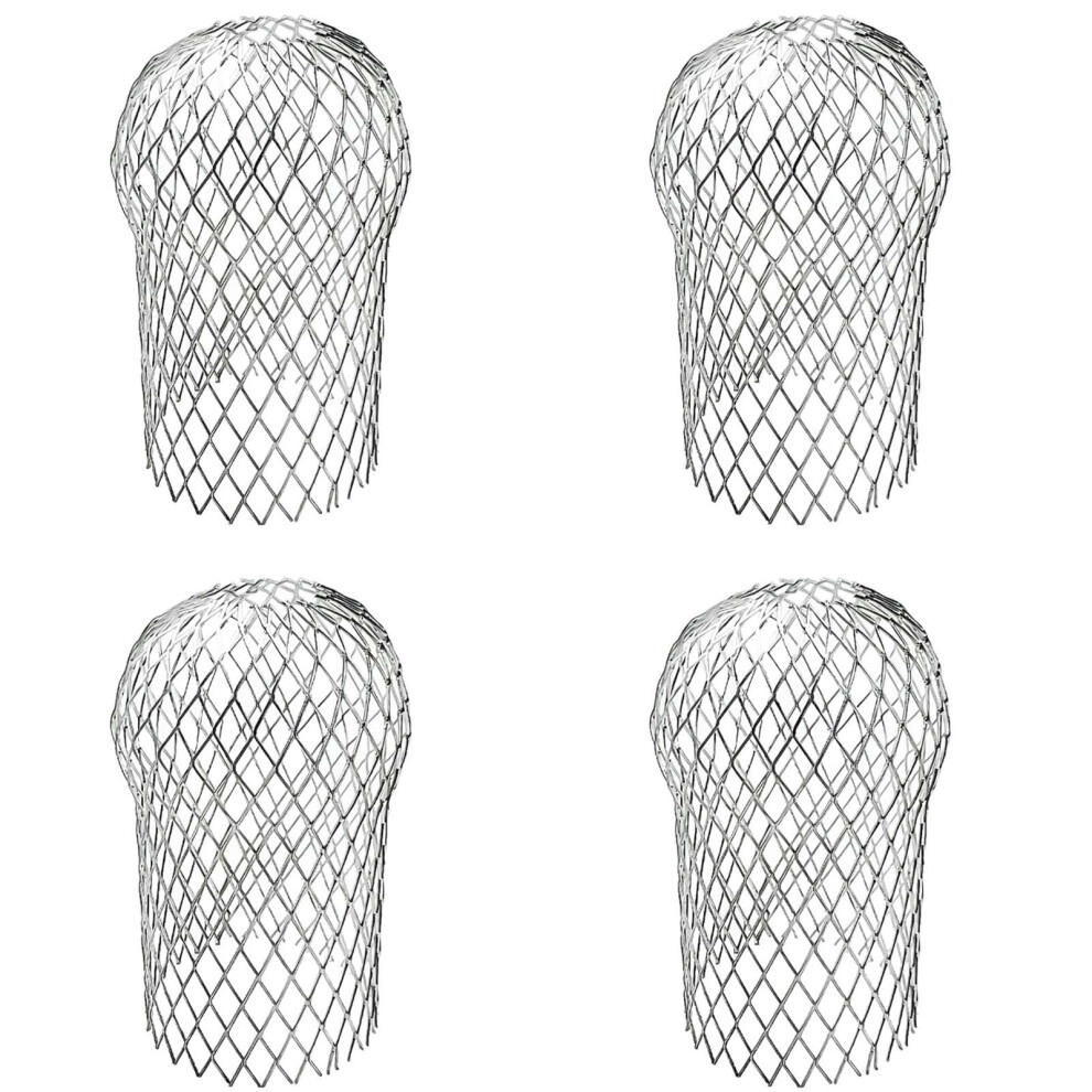 Sankoly 4 Pack Downspouts Gutter Guard Aluminum Filter Strainer Expandable Gutter Downspout Guards Gutter Downspout Protectors For Preventing Blockage 770523619682
