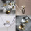 CLCTK 8 Pack Glass Cabinet Knobs and Pulls  Oval Crystal Knobs for Dresser Drawers  Satin Brass/Gold Kitchen Cabinet Knobs Egg Shape 4