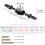 ESreake Drawer Dresser Knobs Pull Handles Large Size Black Diamond Clear Crystal Glass Decorative Knobs with Plate Cabinet Cupboard Door Knobs with S 2