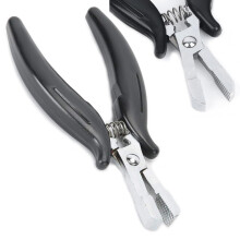 Jozlynn Fusion Bond Crusher eszkz Keratin hajhosszabbtshoz K Tip Remover Black Plier Professzionlis hajhosszabbt eszkz