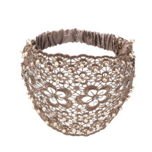 Lace Headbands for Women - 1Pcs Lace Pearl Hollow Elastic Headwrap Boho Bandana Headbands Bohemian Hair Bands Summer Hair Accessories for Women G