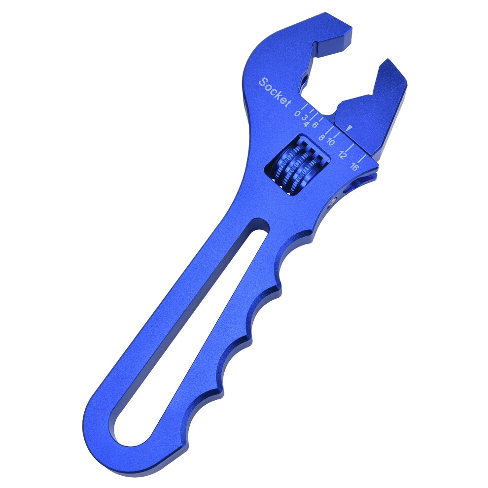 Evil Energy An Hose Fitting Adjustable Wrench Spanner Lightweight Aluminum 3An-16An Blue 611536885094