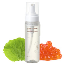 HEVEBLUE Salmon Caring Centella Bubble Cleanser - Salmon PDRN pH 5.5 Salmon Egg Extract Centella Moisturizing Balancing Pore Cleansing Low Irr