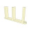 3-Pack Sliding Closet Door Floor Guide Bracket | Universal Fit for 1-3/8"""" Width Doors (Beige) | Grovers Home Solutions 1
