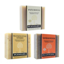 Plantlife Frankincense Sandalwood and Patchouli Bar Soap Bundle of 3 - Moisturizing and Soothing Soap for Your Skin Handcrafted Using Plant-Based