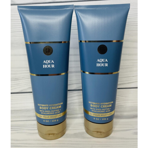 Bath & Body Works Bath & Body Works Aqua Hour Ultimate Hydration Body Cream 8 oz 2-pack 1