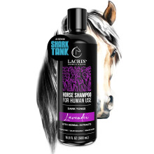 LACRIN Lavender Horse sampon emberi hasznlatra a stt tnusokhoz - ahogy a Shark Tank-on is lthat - Gyengd hidratl, parabnmentes rzkeny fej