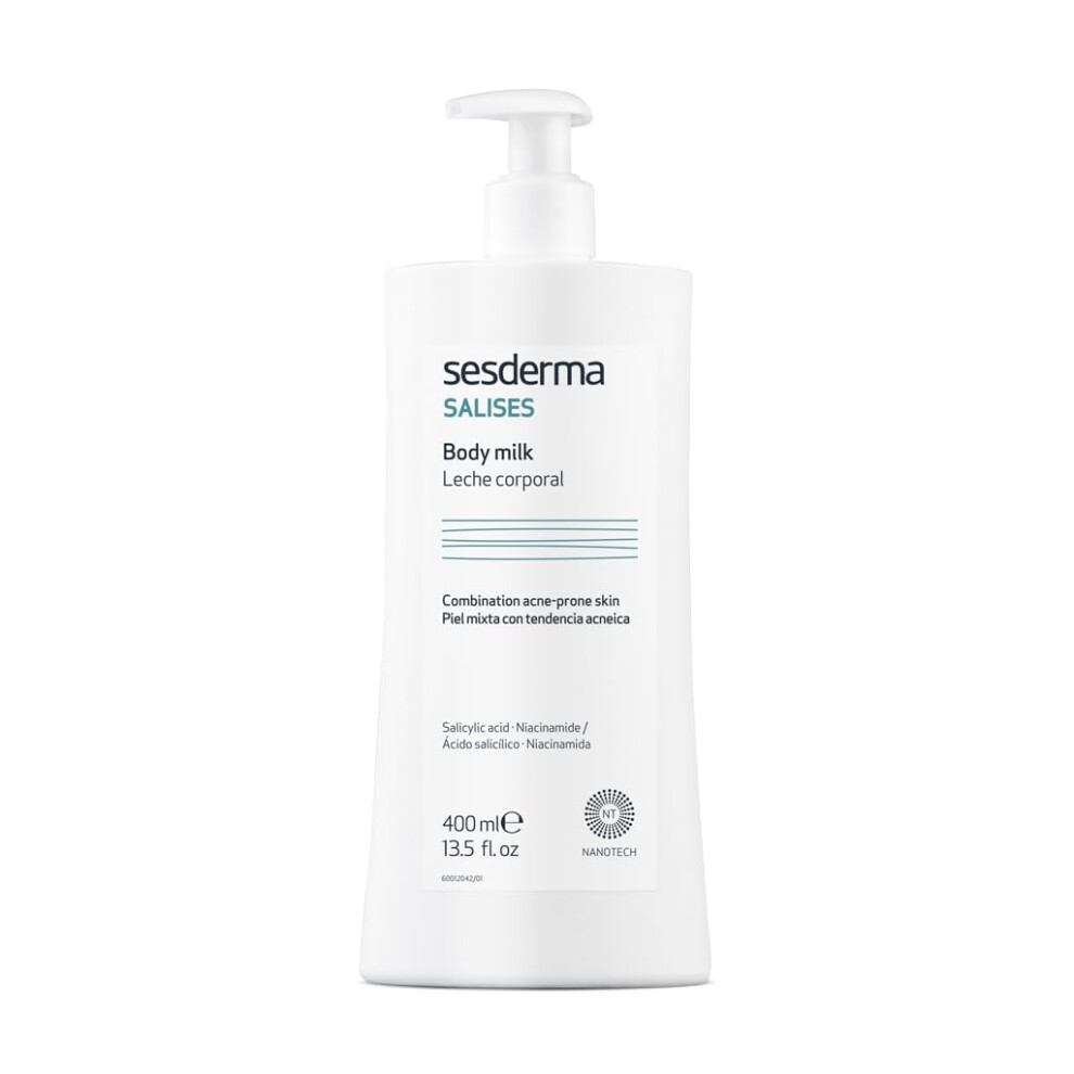 Sesderma Salises Body Milk | Body Moisturizer | Acne-Prone Skins | Oil Control | Sebum Regulator 13.5 Fl. Oz