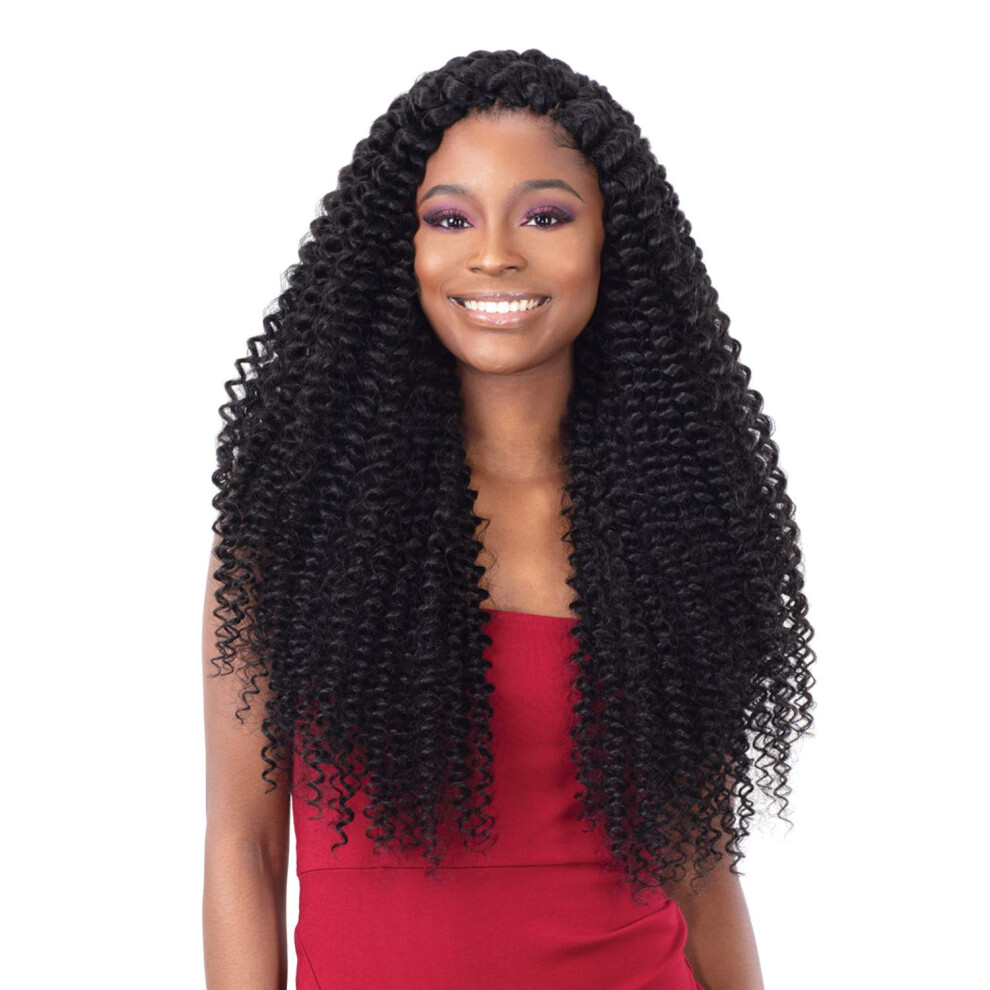 Freetress Equal Freetress Synthetic Braid - 3X Pearl Curl 18 (2 Dark Brown)