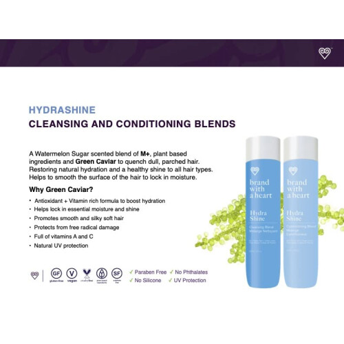 Merk met een hart Hydrashine conditionerende mix 1
