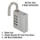 Master Lock Master Lock Set ?????t?? ?e S??d?as??, ?s???, 4 te????a, 643EC4 3