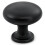 HESTIA HARDWARE 5 Pack | Matte Black Cabinet Knobs | 1.15 Inch (29mm) Kitchen and Bathroom Drawer Knobs 1
