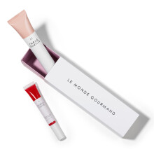 Le Monde Gourmand Crme Vanille kzkrm (2 fl uncia) s Ch?rie Cerise Le Gloss (0,3 oz) kszlet - ajndkdobozban