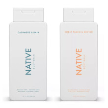 Native Body Wash 2-pack: Sweet Peach & Nectar Cashmere & Rain (elk 515 ml)