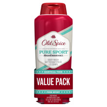 Plyn do mycia ciala dla mezczyzn marki Old Spice High Endurance Plyn do mycia ciala w podwσjnym opakowaniu Pure Sport 18,0 uncji kazdy