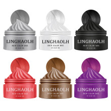 6 Colors Temporary Hair Color Wax Instant Hair Coloring Wax Mud for Women & Men Temporary Hair Wax Color Hair Dye for Festivals Clubs Party Cosplay Ha