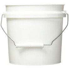 Leaktite 744456 1-Gallonen-Farbeimer/Behlter aus weiem Kunststoff