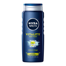 Nivea Men Vitality Body Wash Lie & Sage 16,9 Fl. Oz. (Limette und Salbei)