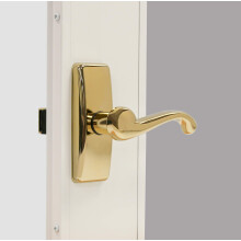 Larson Certified Storm Door Brass Georgian Lever Storm Door Handle Replacement with Surface Mount Hardware