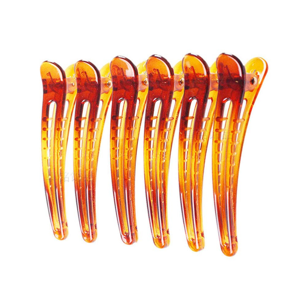 Suoirblss 12Pcs Plastic Duck Bill Teeth Hair Clips Non Slip Band Clips Alligator Bows Hair Clips Professional Hairdressing Salon Hair Barrettes For Hair Styling