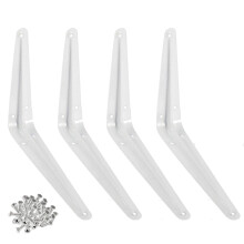 Wideskall? Fm 6"""" x 8"" hvelyk fal sarok szg polc polctartk fehr 4 db-os csomag