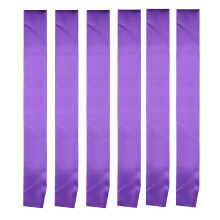 I-MART PACK DE 6 SATIN SATIN SATIN PRINCESSE BEAUTURE Queen Homecoming Maire Maire Faire vos propres pingles Party Plain Pageant Sabre Purple