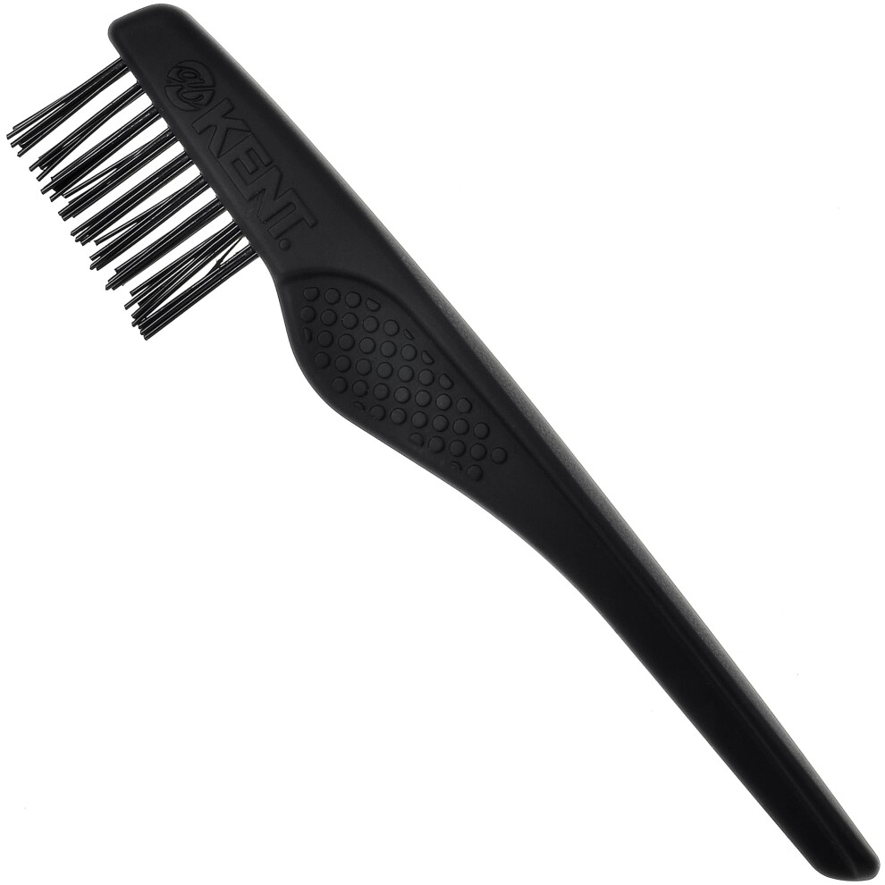 Kent LPC2 Brush Cleaning Rake Tool - Hair and Dandruff Remover for Brushes Combs and Grooming Tools