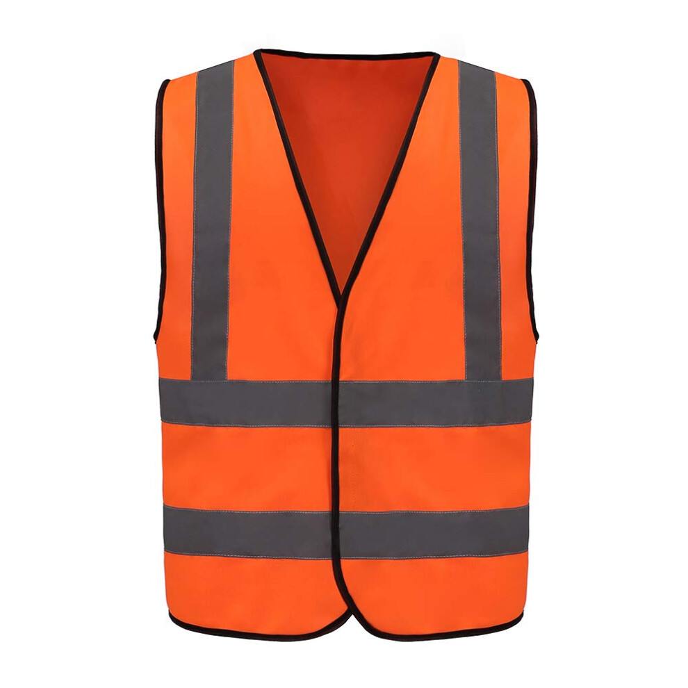 Orange High Vis Reflective Vest High Visibility Orange Hi Viz Vis Executive Waistcoat 5051226929557
