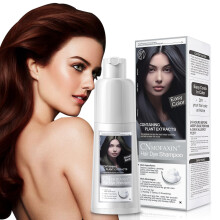 CNMOFAXIN Black Hair Dye Shampoo 3 in 1 For Men and Women - Permanent Color for Gray Coverage and Beard Herbal Essence Natural Plant Instant Colorin