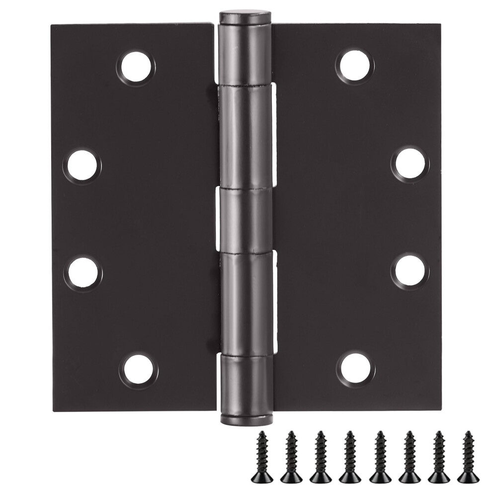 Photos - Other for Repair Design House Door Hinges for Interior Doors 12-Pack 4.5-inch x 4.5-inch - Square Steel Door Hinge - Matte Black - Fits Standard Doors - D 