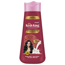 KESH KING Schadeherstellende Shampoo | Melkproteïne & 21 Ayurvedische Kruiden | Versterkt & Voedt Haar
