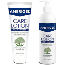 AMERIGEL Care Lotion Bundle - Hypoallergenic Moisturizer (6 oz.) Rehydrates & Soothes Dry Skin - Care Lotion for Diabetic Skin Care (16 oz.) Soothes I