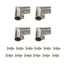 Dailydanny lncszem kertskapu sarok 1 3/8"""" x 1 3/8"""" alumnium kapusarok kapu knyk 4 csomag (ezst)