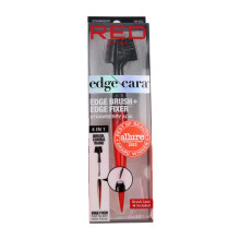 RED by Kiss Edge Cara 4 in 1 Edge Brush Comb met everzwijnharen en randfixer (aardbei-acai)