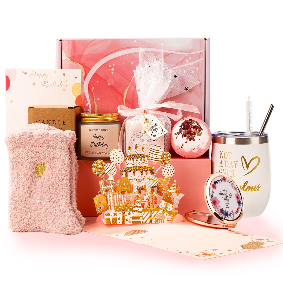 Cadeaux d'anniversaire pour femmes : Coffret cadeau bain joyeux anniversaire, Coffret cadeau spa relaxant pour maman, sa s   ur, sa femme, sa petit