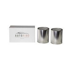 AUTORIND Lattina di vernice in metallo da un quarto di gallone (confezione da 2) Lattine vuote di qualit in latta non rivestite con coperchi col