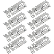 FATLODA 8 Pack Barrel Bolt Latch Slide Bolt Latch 3 Inches Slide Latch Lock Thickened Stainless Steel Sliding Lock for Door Brushed Finish Sliding