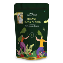 Satthwa Organic Henna Powder (Mehndi Powder)| 227gm (8oz) | 100% Pure and Natural Lawsonia Inermis | Henna for Cools Scalp Nourishes & Deep Condition