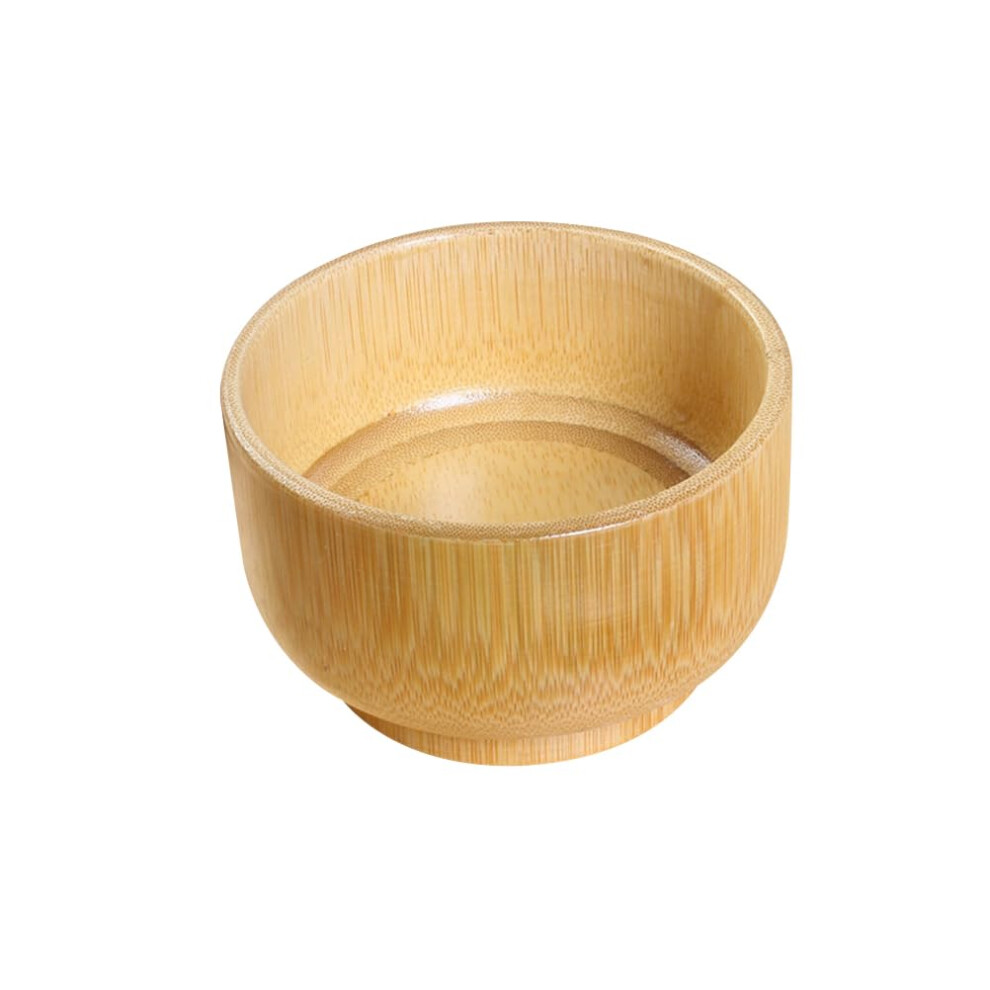 Supvox Cream Wooden Shaving Brush Bowl Bamboo Shave Soap Cup Face Cleaning Mug Container