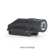 (Metal Flashlight) Weapon Gun Light Flashlight For M416/M1911/ Glock G18 Airsoft Pistol Rifle Fit 20mm Weaver Picatinny Rail Hunting Flashlight