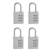 Master Lock Set Your Own Combination Lock  Aluminum  1-3/16 in. Wide  4 pk  630EC4