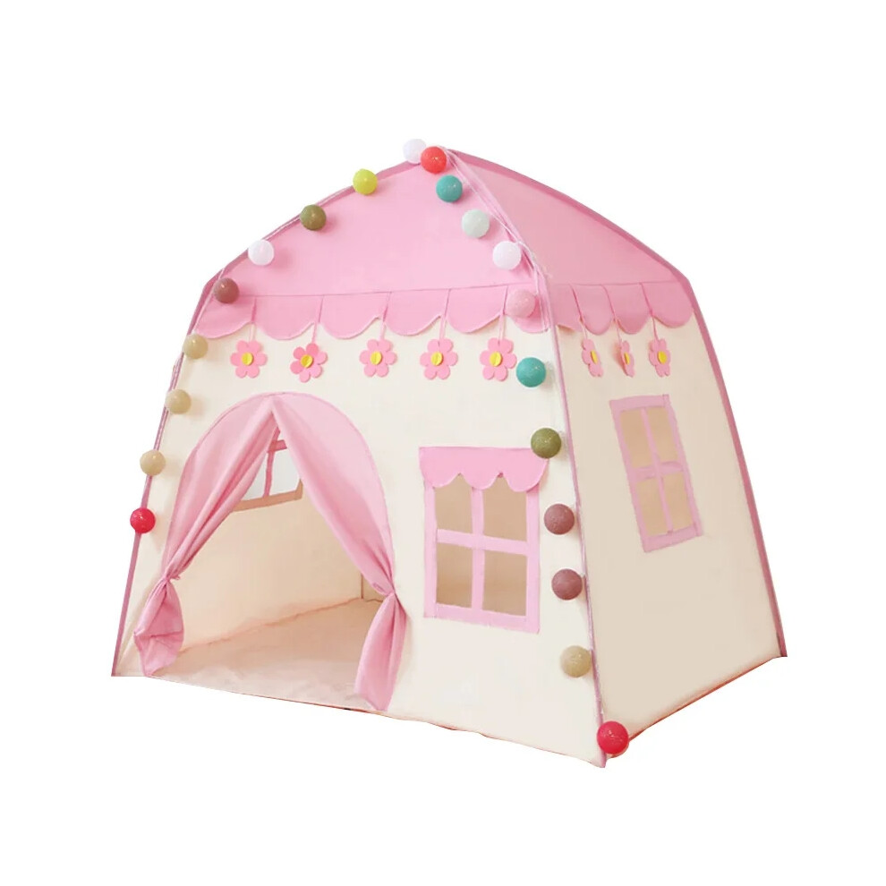 (pink) Kids Tent Pink Blue Kids Play House Children Indoor Outdoor Toy House Portable Baby Play House-image-OPC-PGFP256-NEW