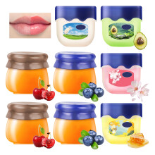 8PCS Lip Balm Lip Mask Set Moisturizing Lip Balm Lip Care Products Sleeping Lip Mask Non-greasy Overnight Lip Moisturizer Long Lasting Hydrating Lip