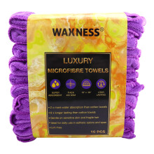 Waxness Premium Soft Grosso Extra Absorvente Toalhas Cosmticas de Microfibra 16 X 29 400 GSM Roxo Pacote de 10