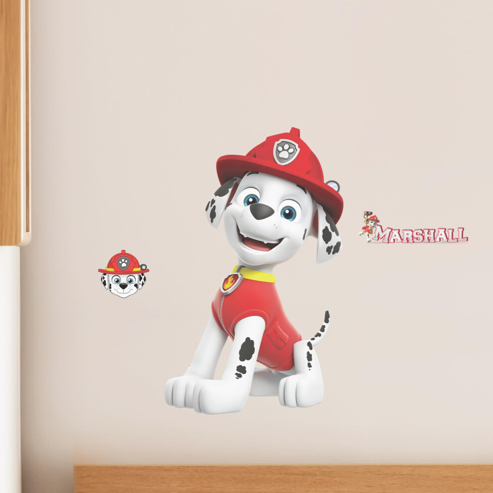 Wall Palz Paw Patrol Marshall Wall Decal - Large 23"""" Vinyl Wall Sticker Bedroom Decorations - Paw Patrol Room Decor Peel And Stick