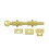 Deltana 8SB3 HD Solid Brass 8-Inch Surface Bolt Polished Brass 1