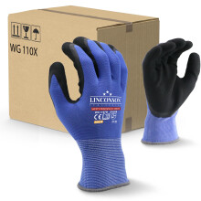 linconson 12 Pack Safety Performance Series Construction Mechanics Work Gloves (Blue S (Pack of 12))