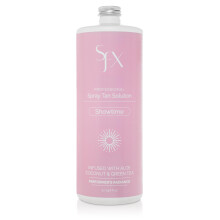 SunFX Spray Tanning Biologische oplossing voor wedstrijden met een prachtige gebronsde look - Extra donker Premium One Fits All - Showtime