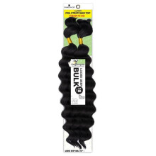 Tresses Mastermix en cheveux humains organiques Shake-N-Go - Loose Deep Bulk 18"""""""" (Couleur   : 4 BRUN MOYEN)